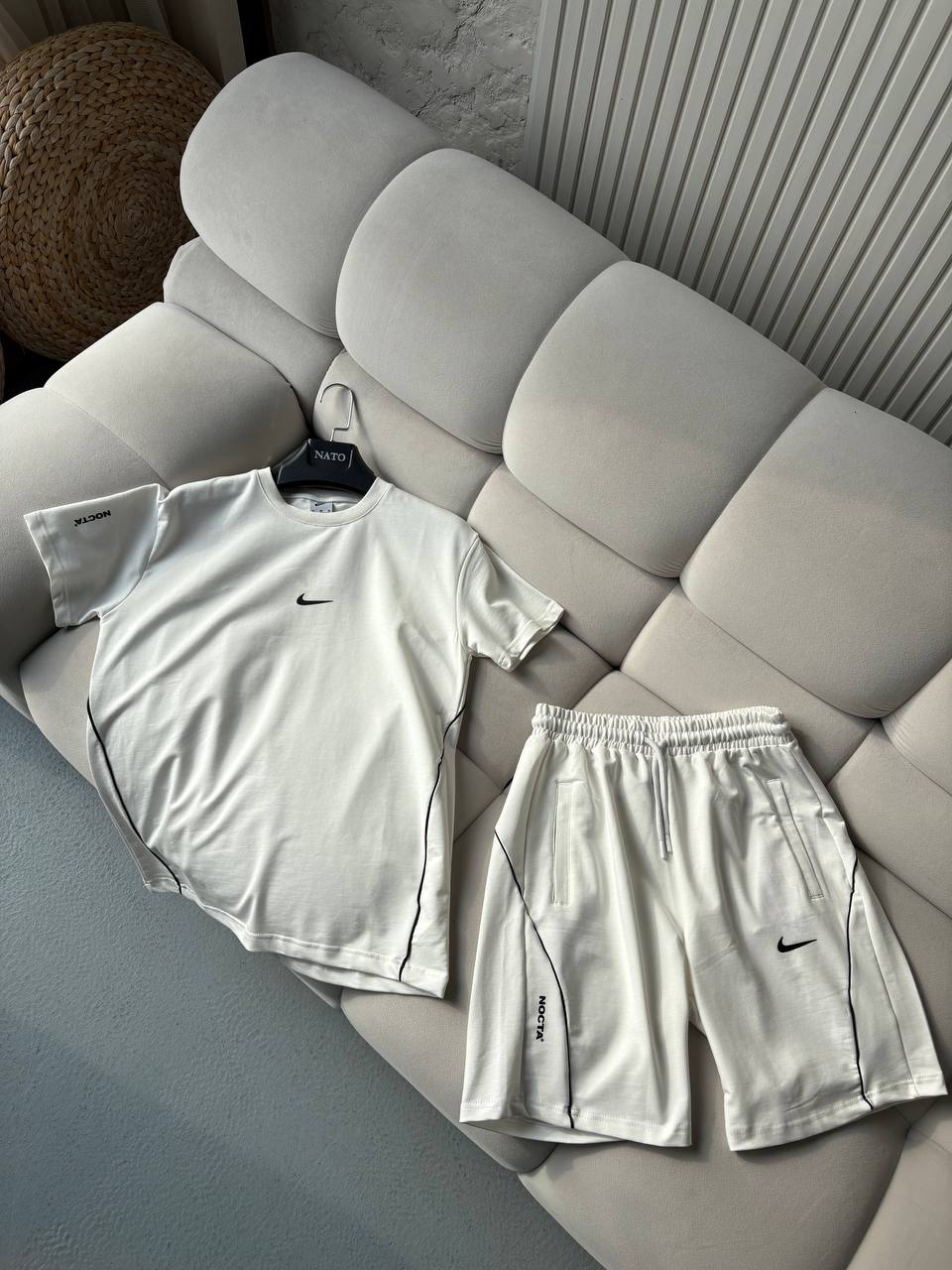 Nike Nocta Beyaz Şortlu Takım