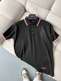 Tommy Hilfiger Siyah Polo Yaka Yazlık Triko