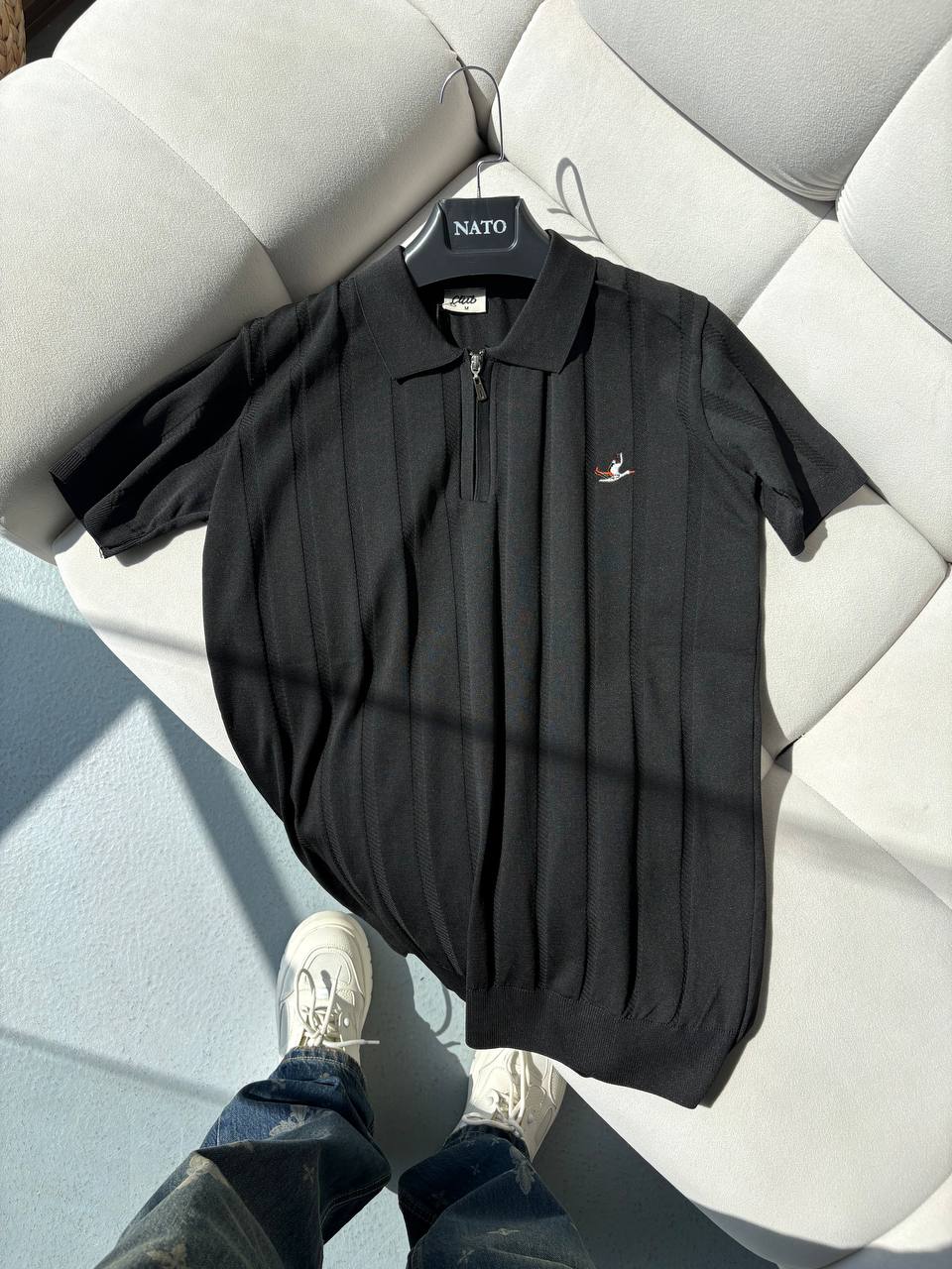 Beymen Siyah Polo Yaka Yazlık Triko