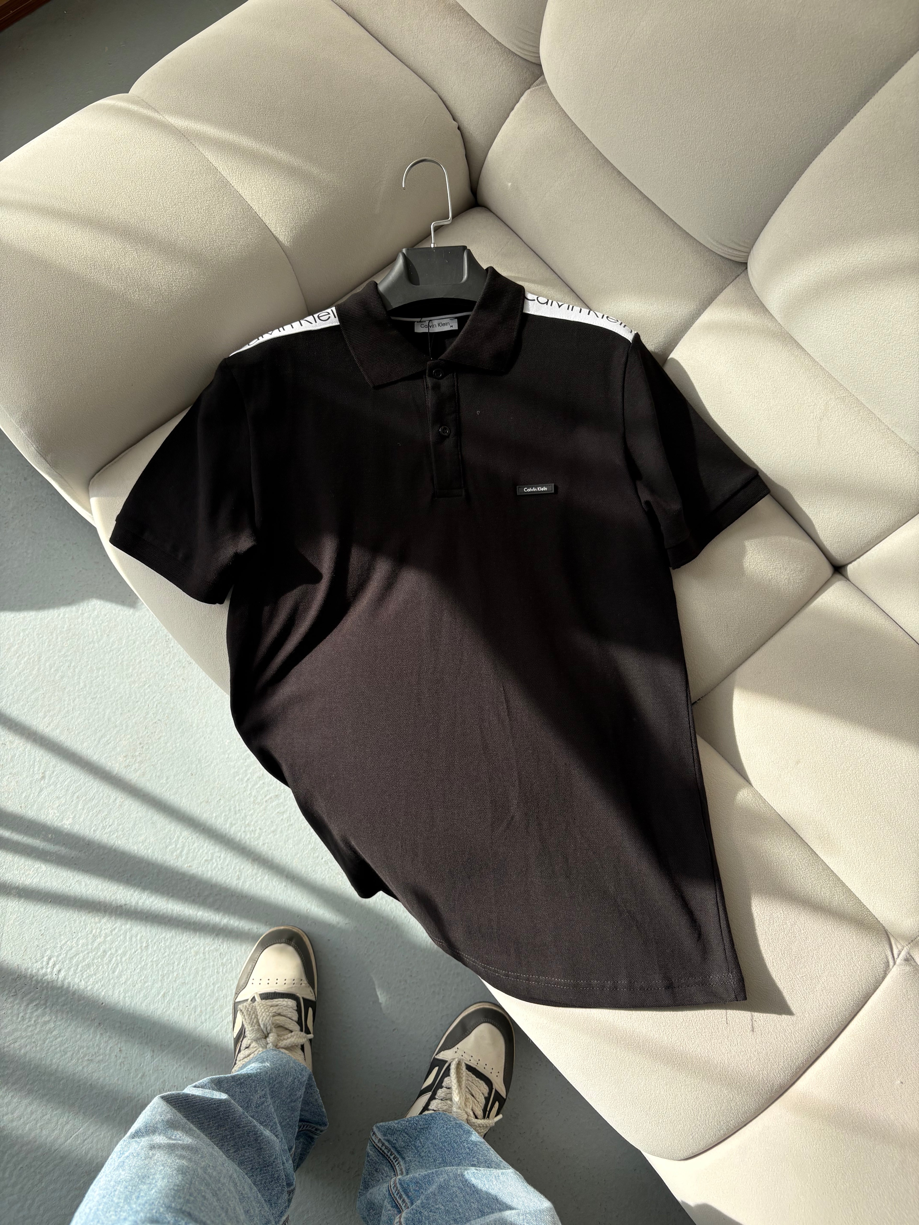 Calvin Klein Siyah Polo Yaka T-shirt