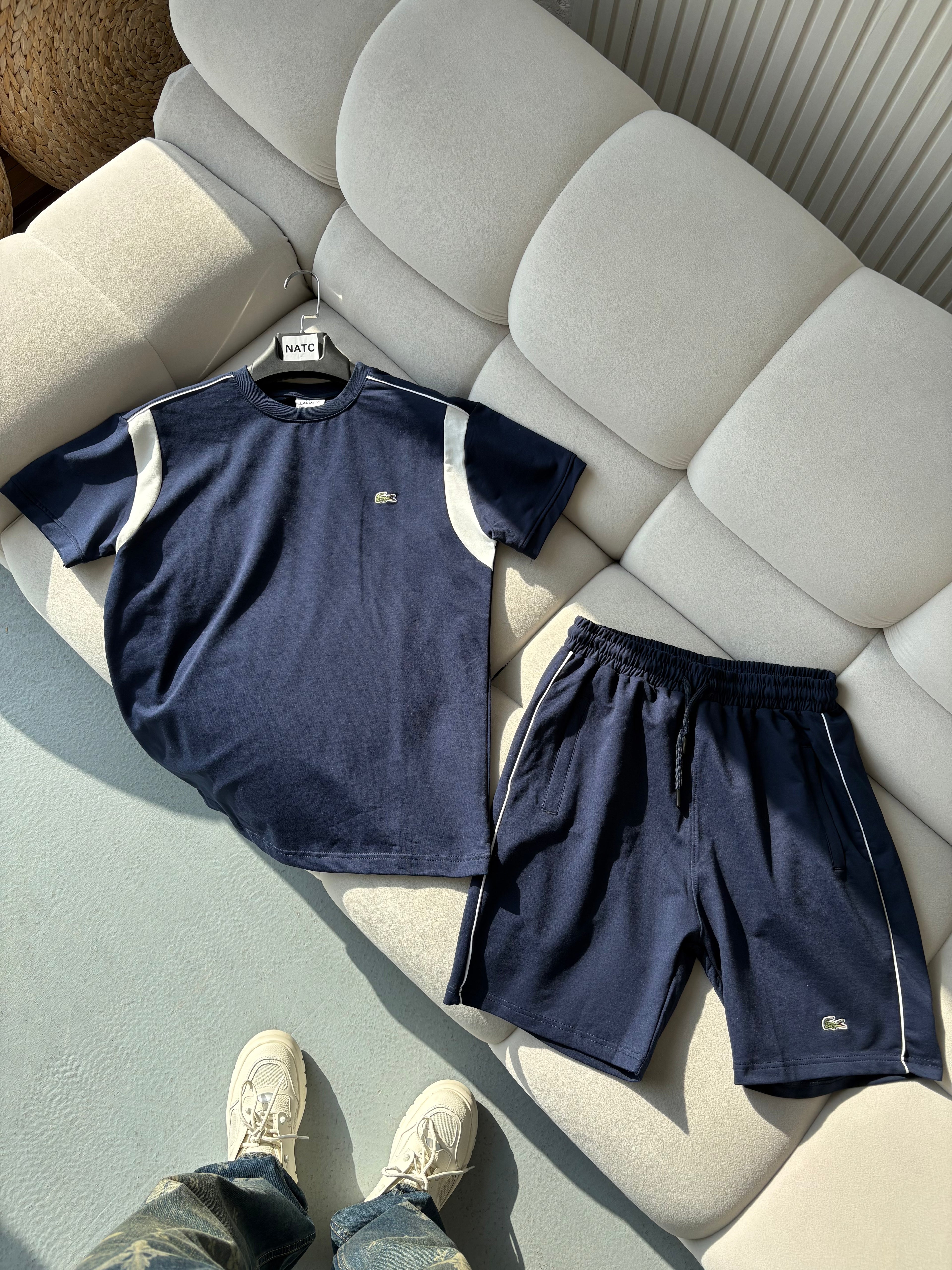 Lacoste Lacivert Şortlu Takım