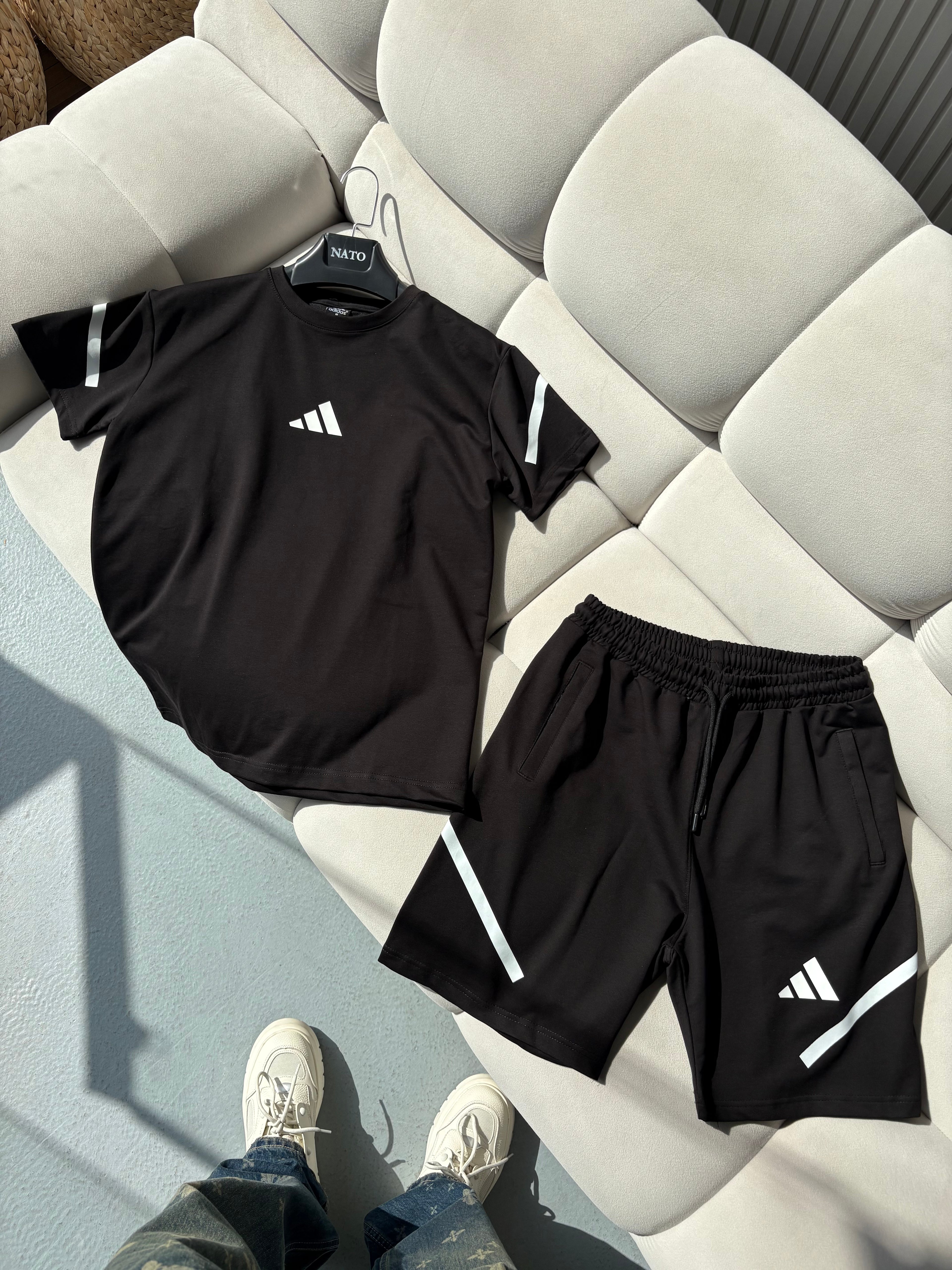 Adidas Z.N.E Siyah Şortlu Takım
