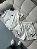 Adidas Z.N.E Beyaz Şortlu Takım