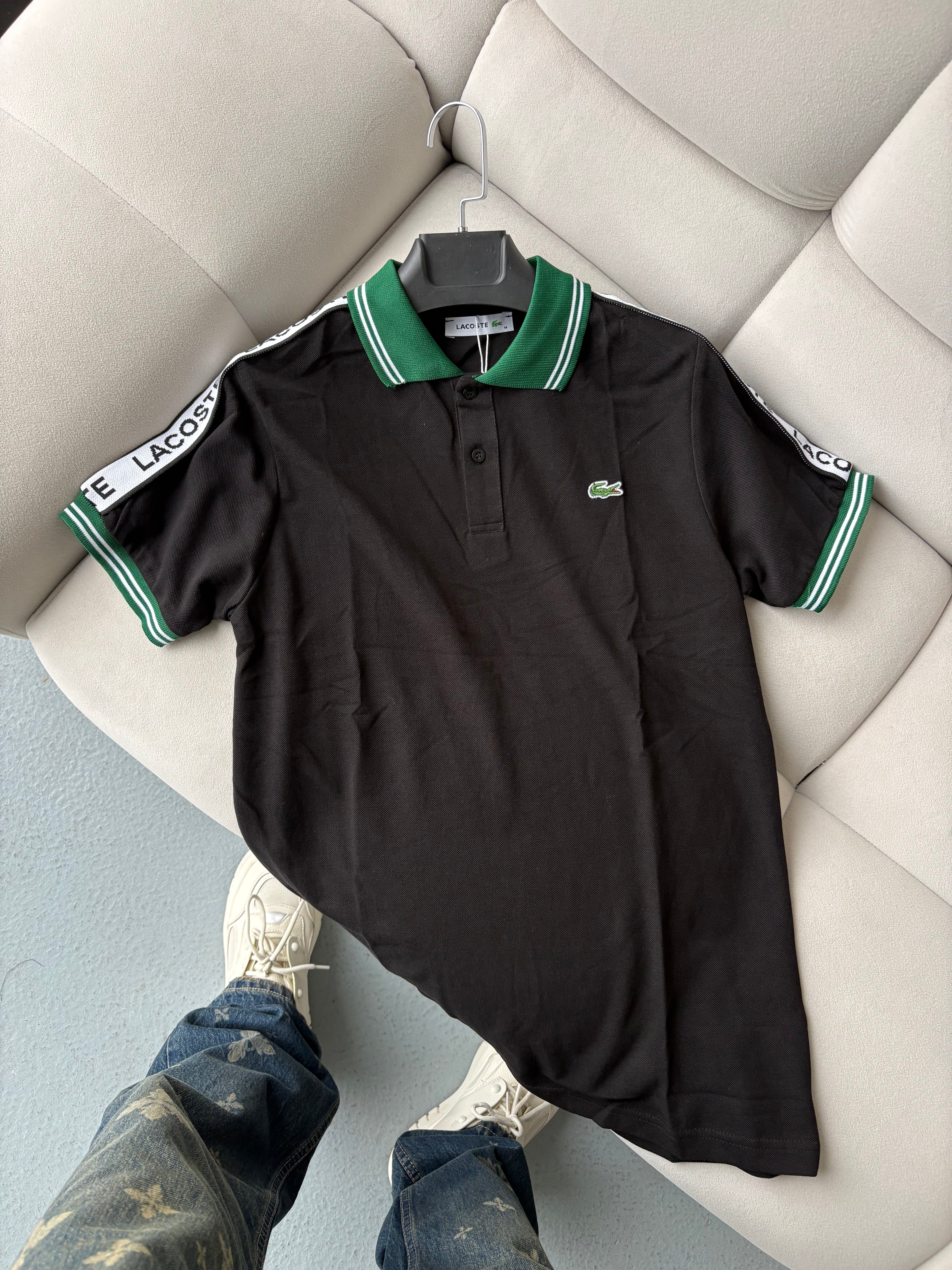 Lacoste Siyah Polo Yaka T-shirt