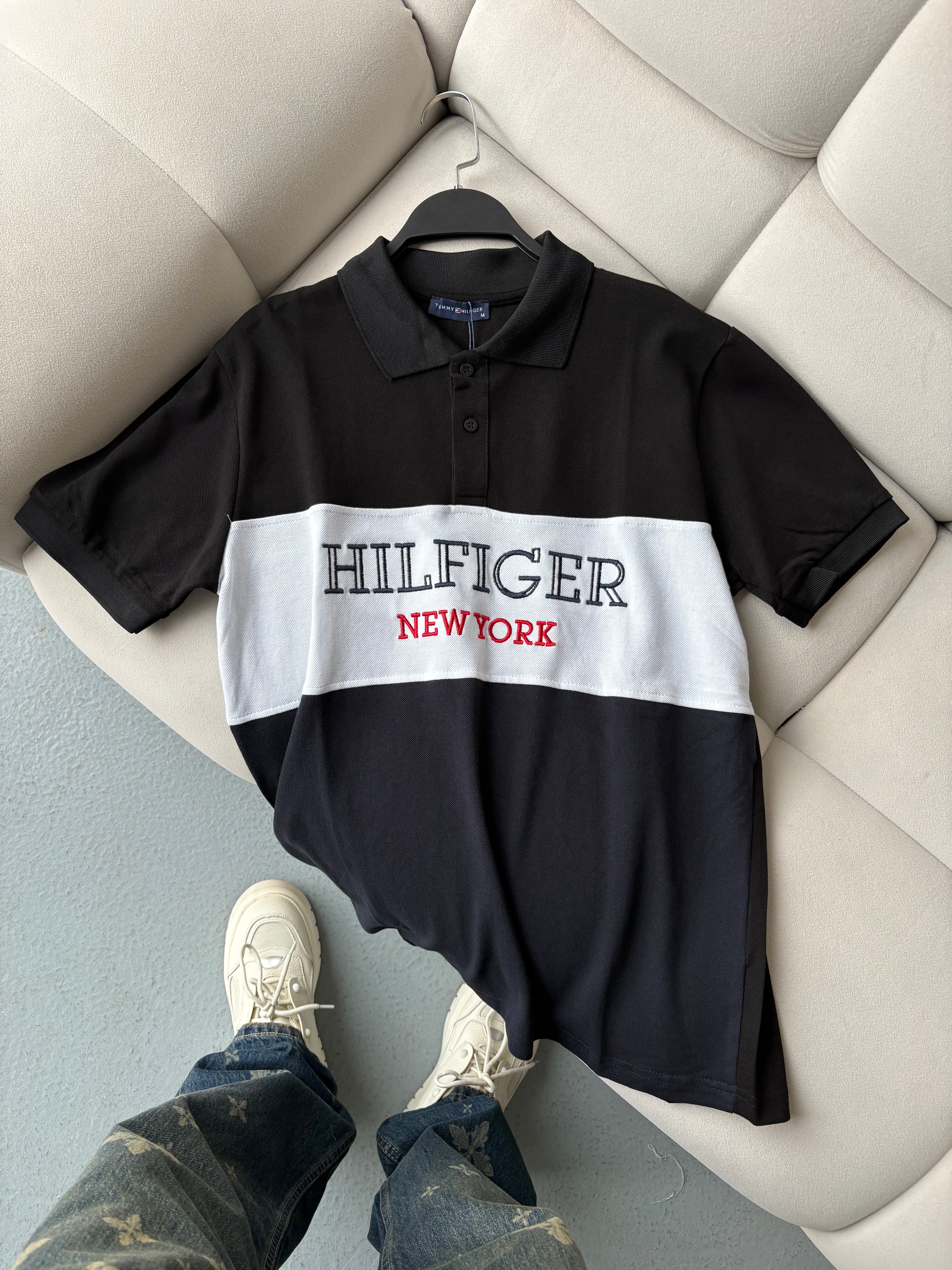 Tommy Hilfiger Siyah Polo Yaka T-shirt