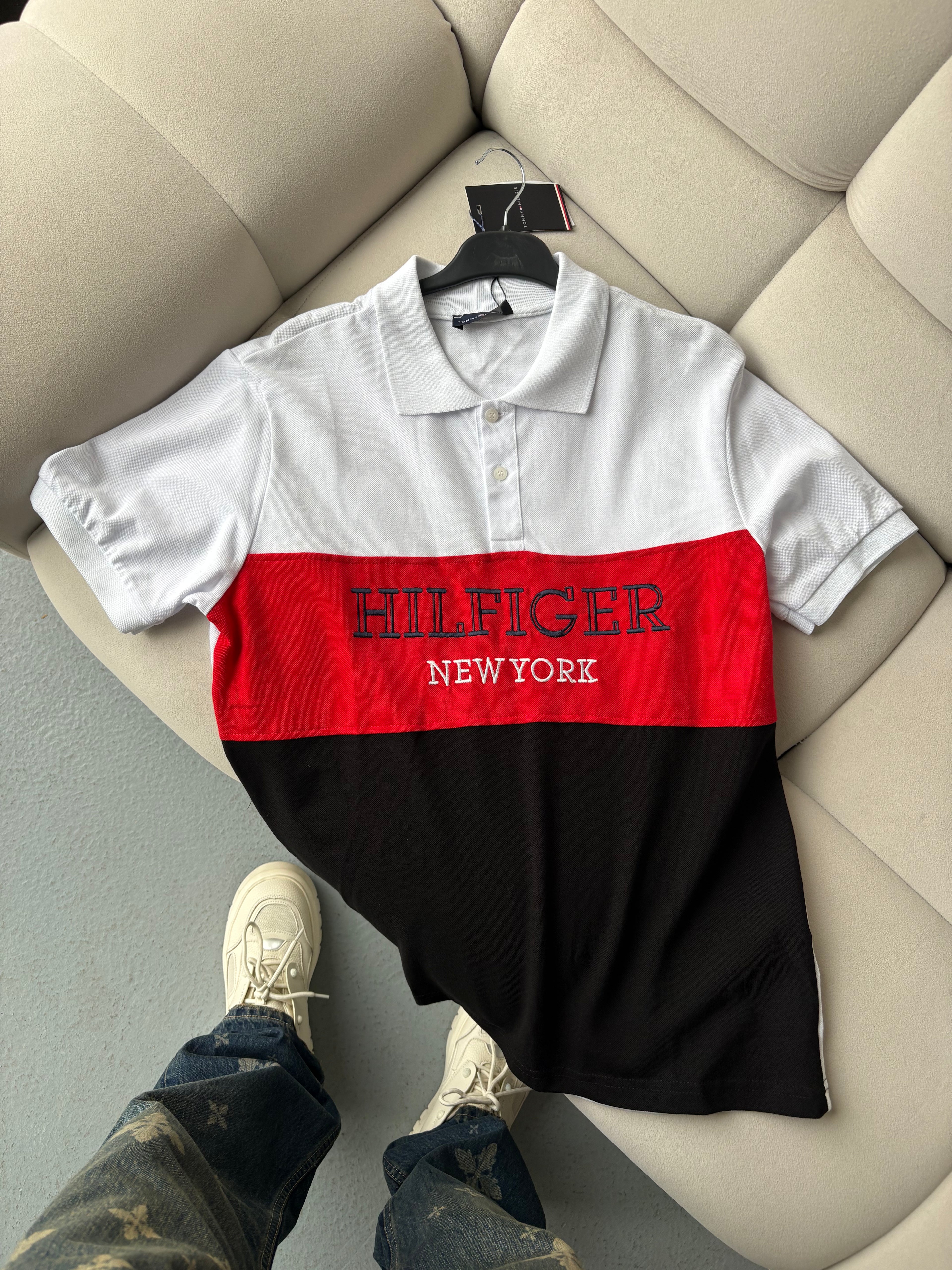 Tommy Hilfiger Beyaz Polo Yaka T-shirt
