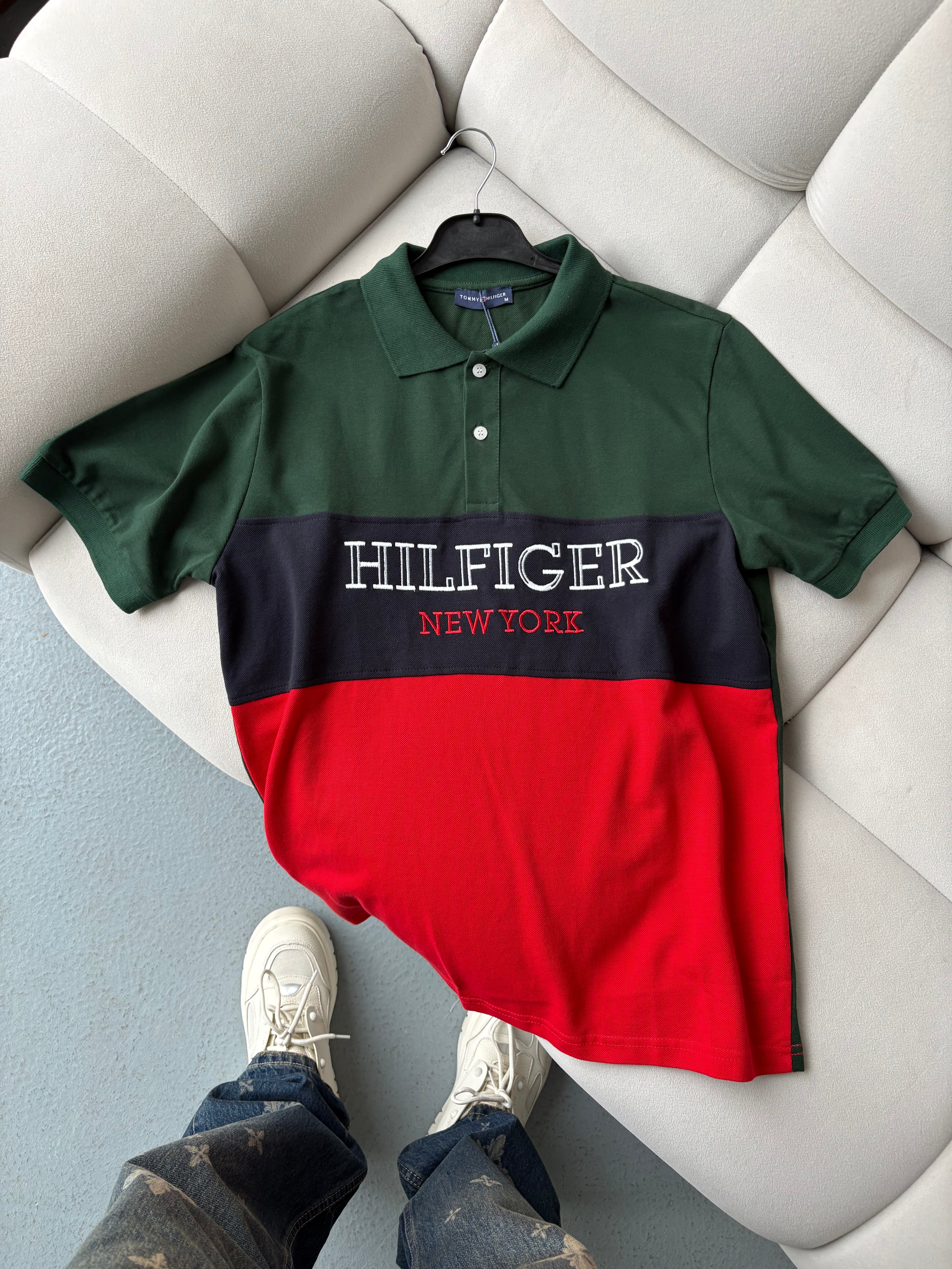 Tommy Hilfiger Yeşil Polo Yaka T-shirt