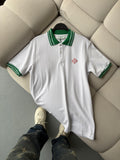 Casablanca Beyaz Polo Yaka T-shirt